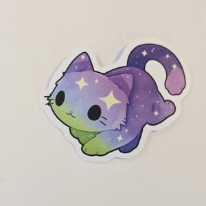 10/$10 Purple and Green Cat Sticker
